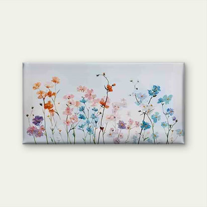 Featuring Delicate Wildflowers Wall Art Canvas Office Home Room Framed 120x60cm - Bella Home Decor