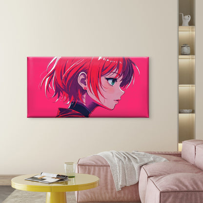 Cute Anime Girl Wall Art Canvas Office Home Room Framed 120x60cm - Bella Home Decor