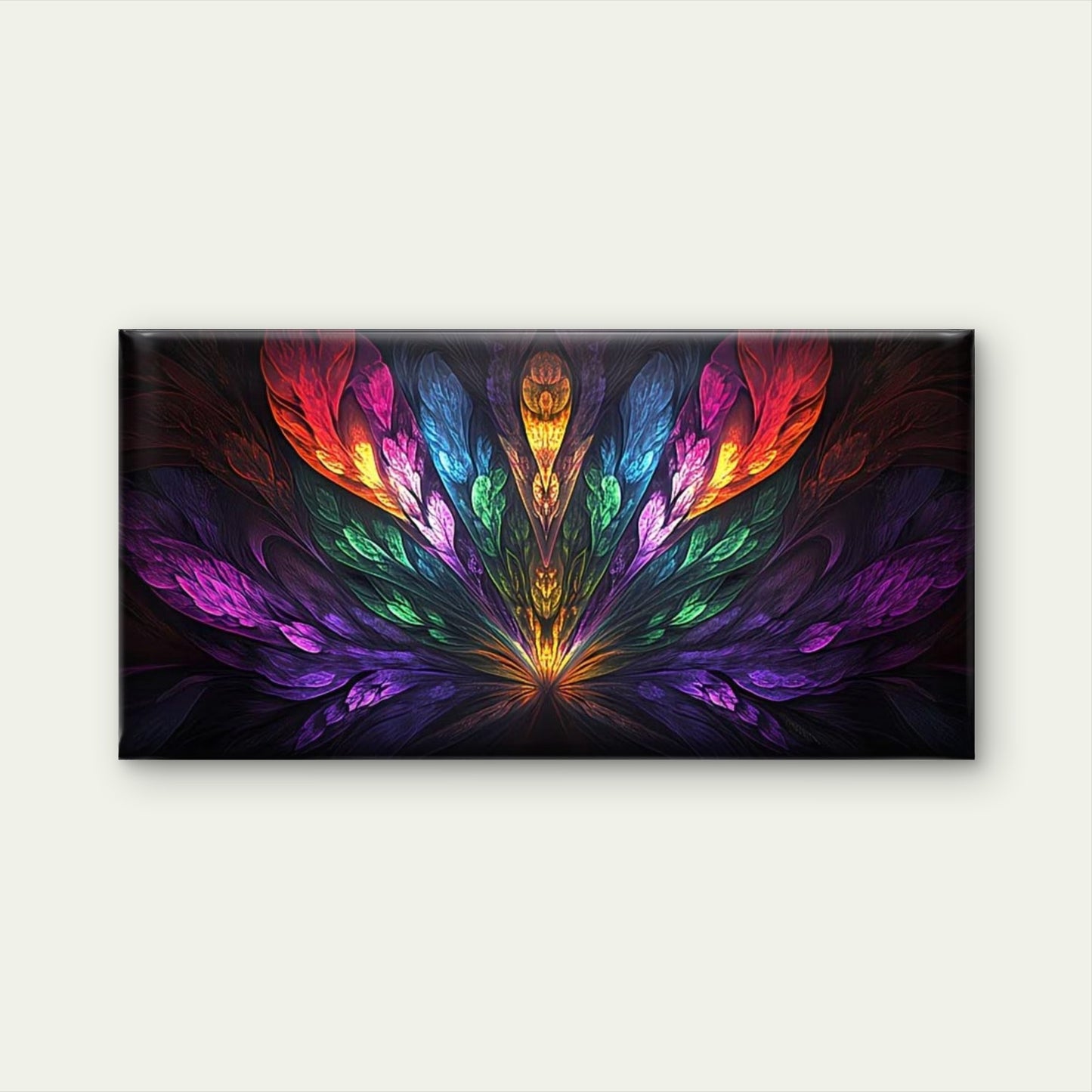 Colorful Abstract Artwork Wall Art Canvas Office Home Room Framed 120x60cm