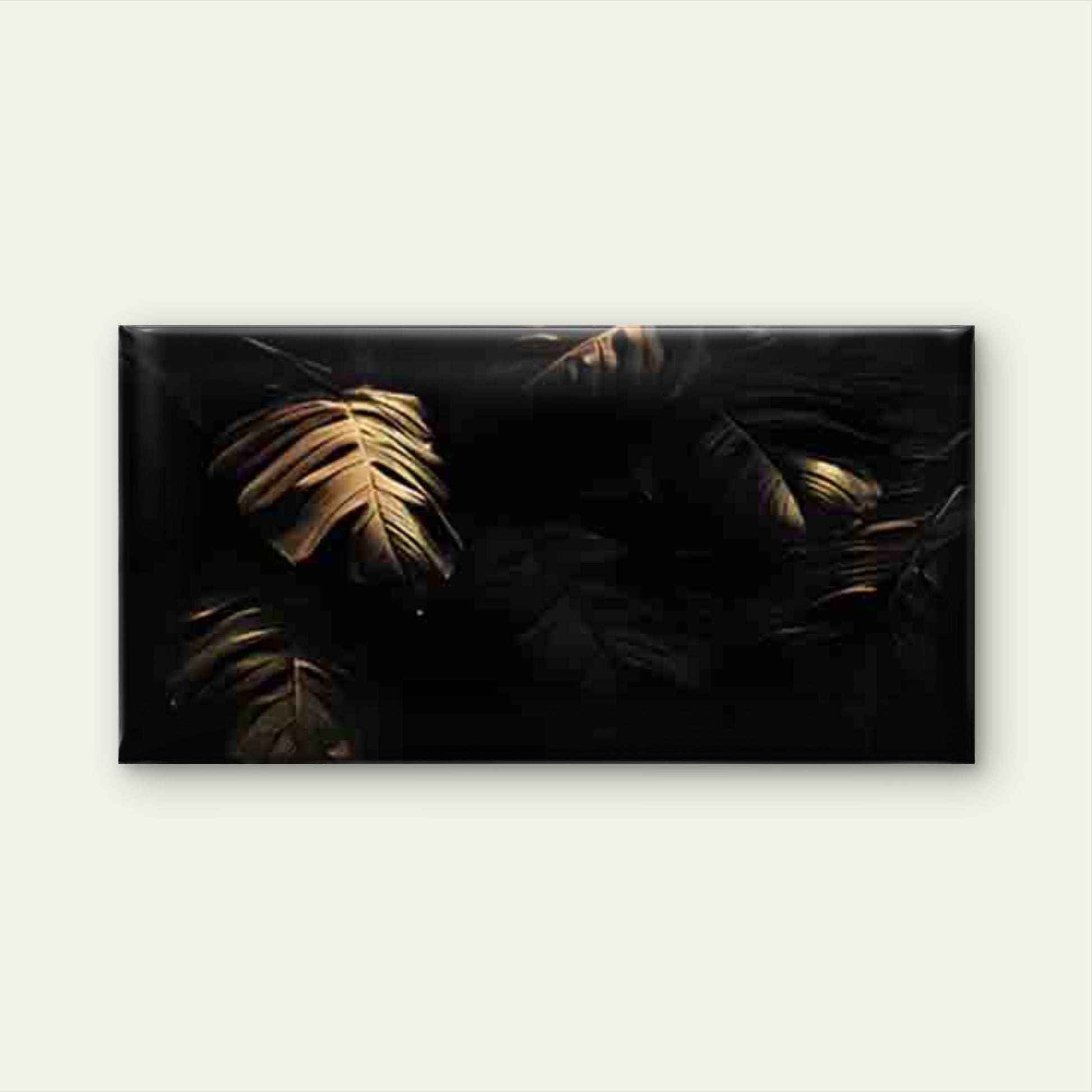 Monstera Leaf Wall Art Canvas Office Home Room Framed 120x60cm - Bella Home Decor