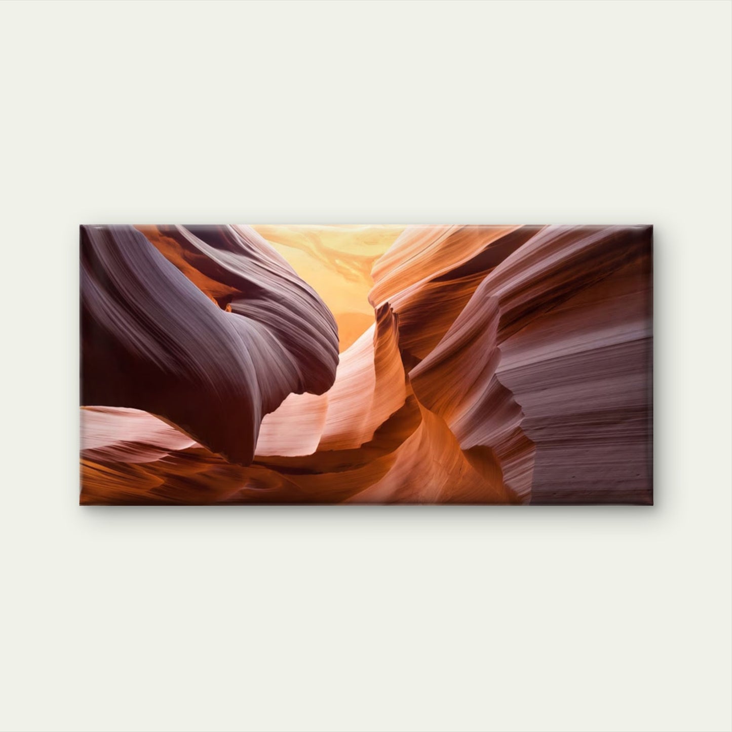 Sandstone Canyon Formations Wall Art Canvas Office Home Room Framed 120x60cm