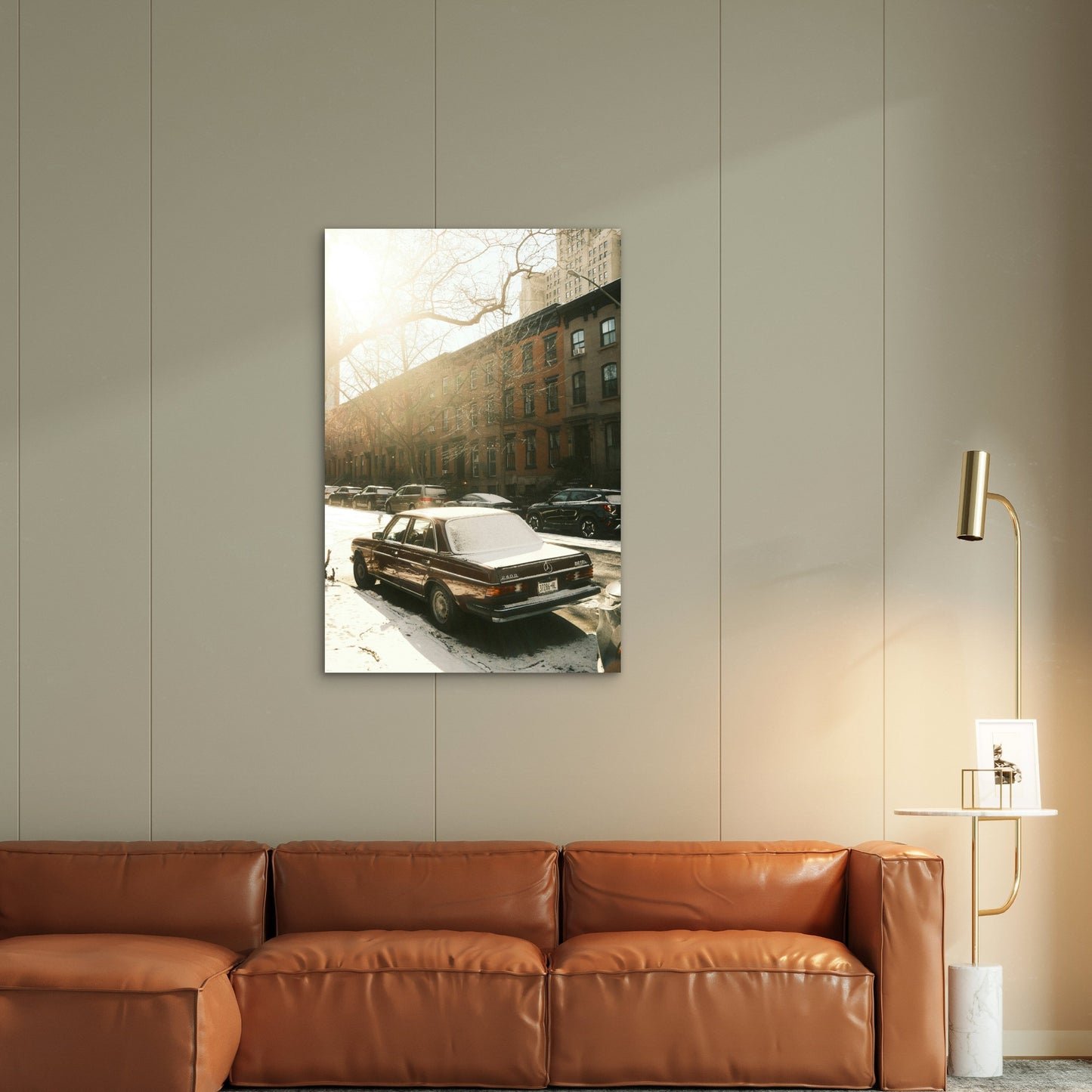 Mercedes-Benz W123 series 240D sedan 40x60cm Metal Print Ready to Hang