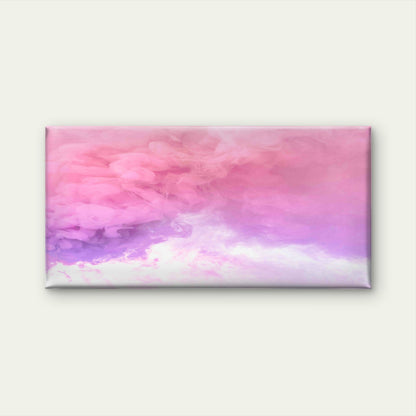 Dreamy Pink Blue Smoke Wall Art Canvas Office Home Room Framed 120x60cm