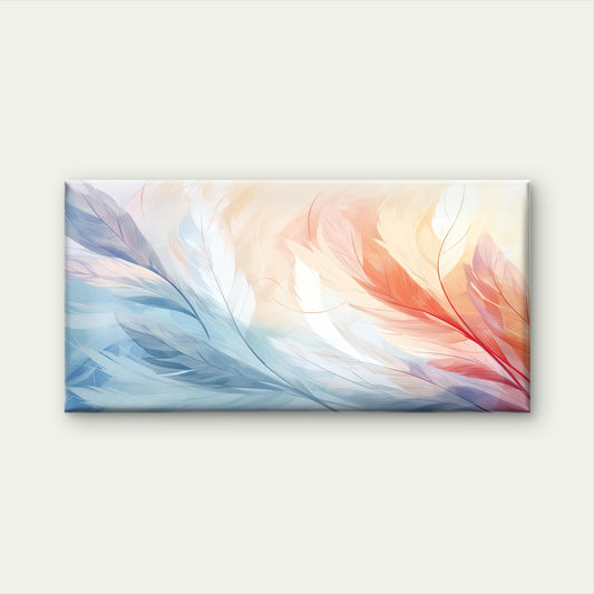 Whispers of Soft Feathers Wall Art Canvas Office Home Room Framed 120x60cm