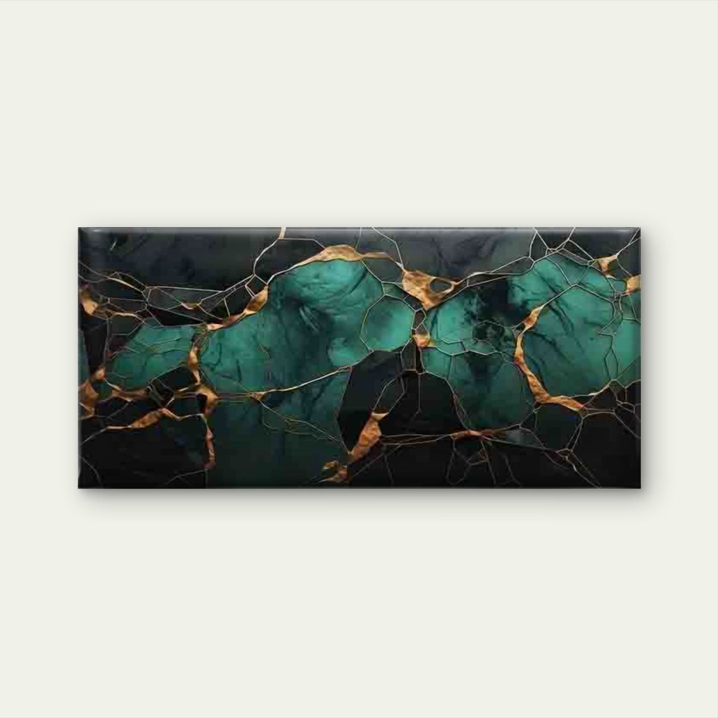 Golden Marble-like Abstract Wall Art Canvas Office Home Room Framed 120x60cm