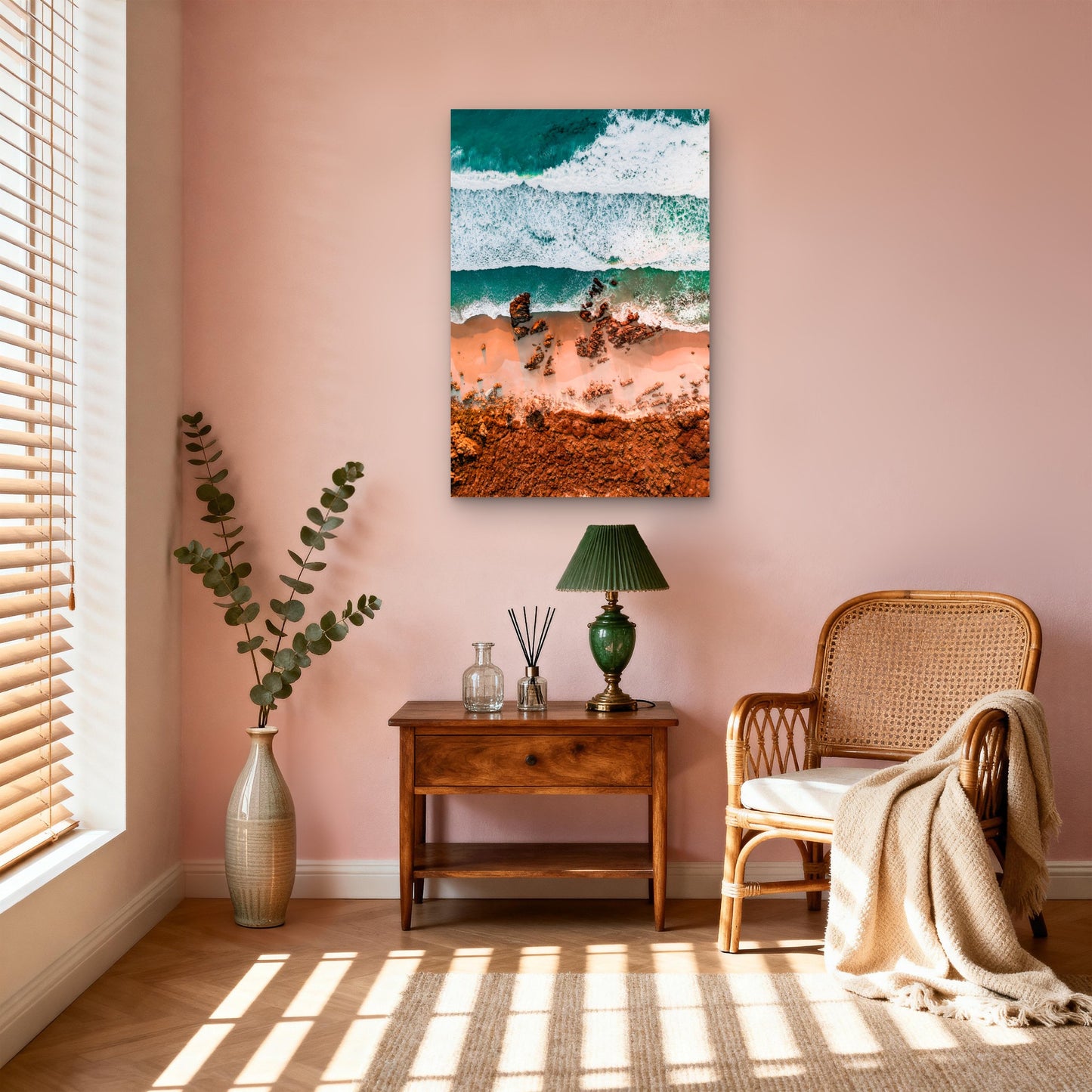 Exmouth Western Australia Ocean Waves 40x60cm Metal Print Ready to Hang
