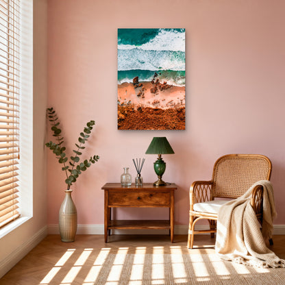 Exmouth Western Australia Ocean Waves 40x60cm Metal Print Ready to Hang