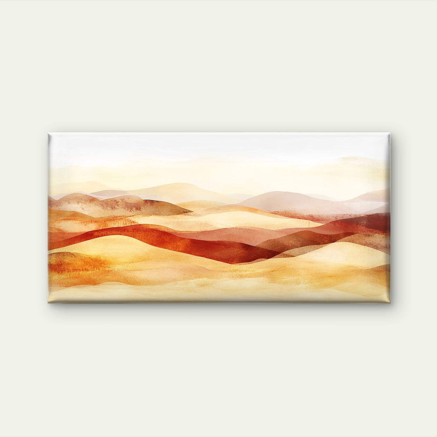 Abstract Earthy Dunes Wall Art Canvas Office Home Room Framed 120x60cm