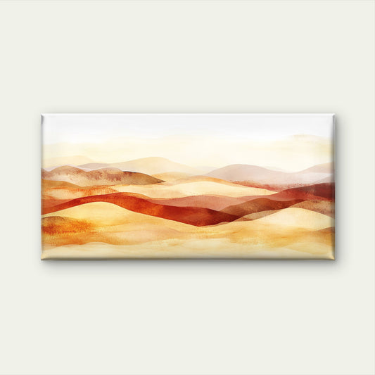 Abstract Earthy Dunes Wall Art Canvas Office Home Room Framed 120x60cm