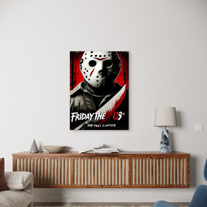 Black Theme Movie 60x90cm Metal Print Ready to Hang