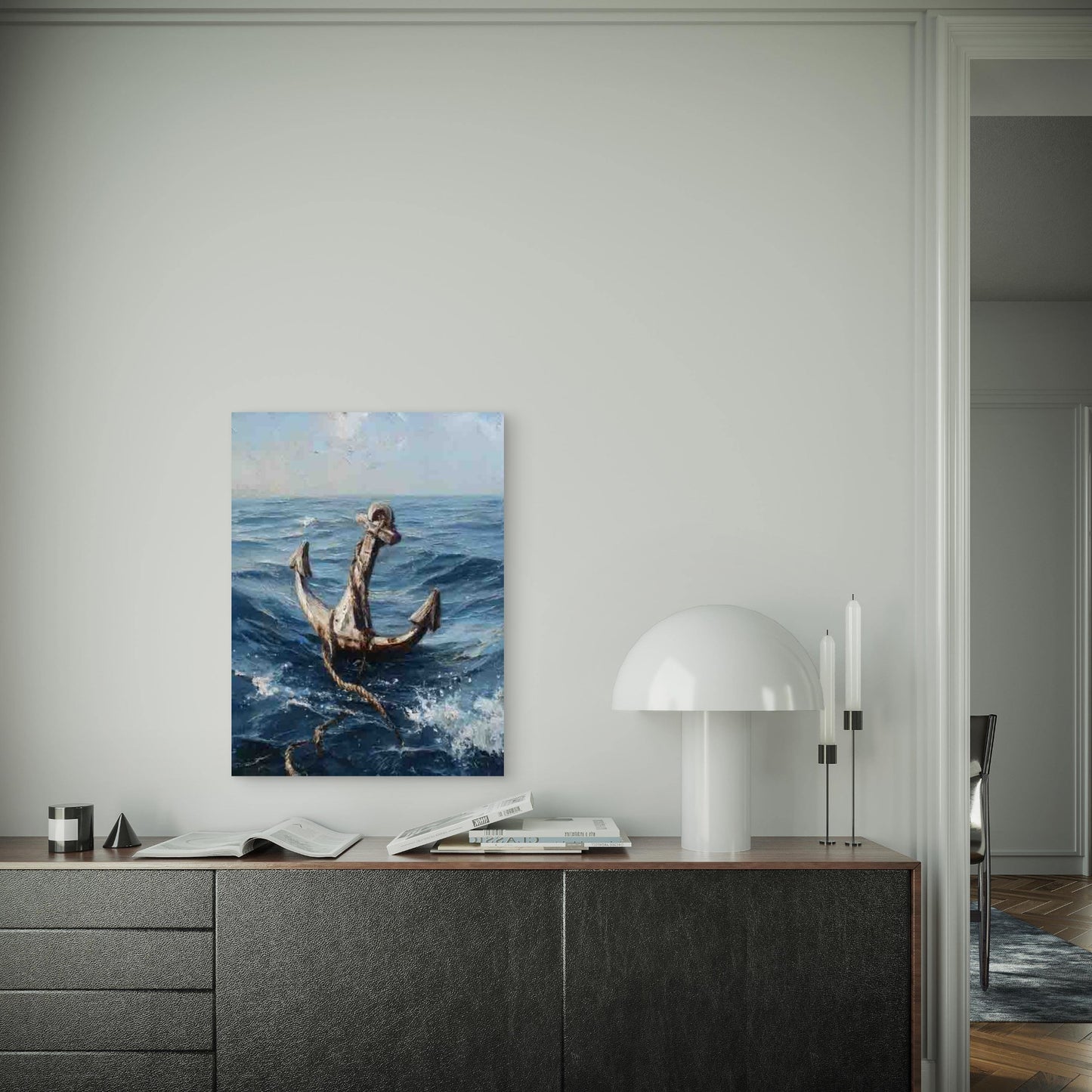 An Anchor 60x90cm Metal Print Ready to Hang
