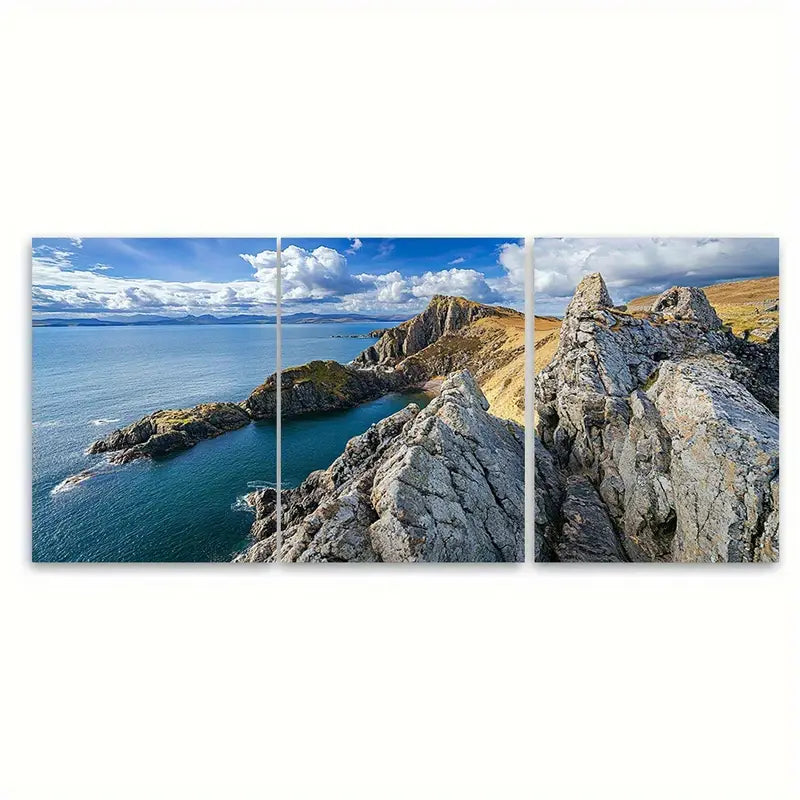 3pcs The Quiraing Isle Of Skye  Metal Print Ready to Hang Art