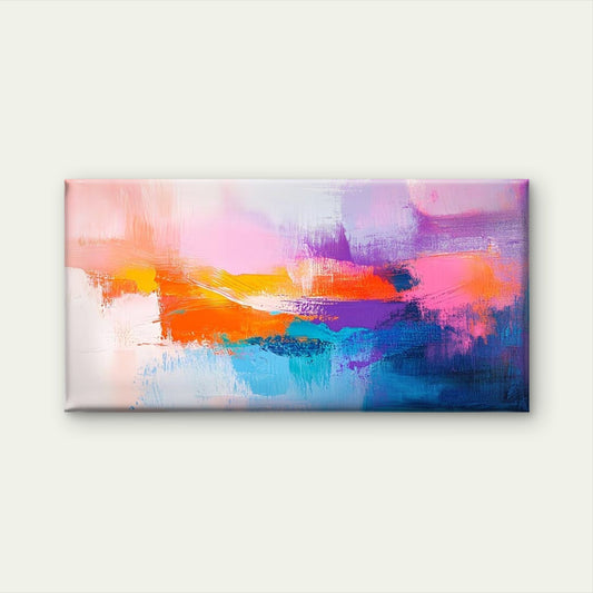 Abstract Colorful Modern Wall Art Canvas Office Home Room Framed 120x60cm