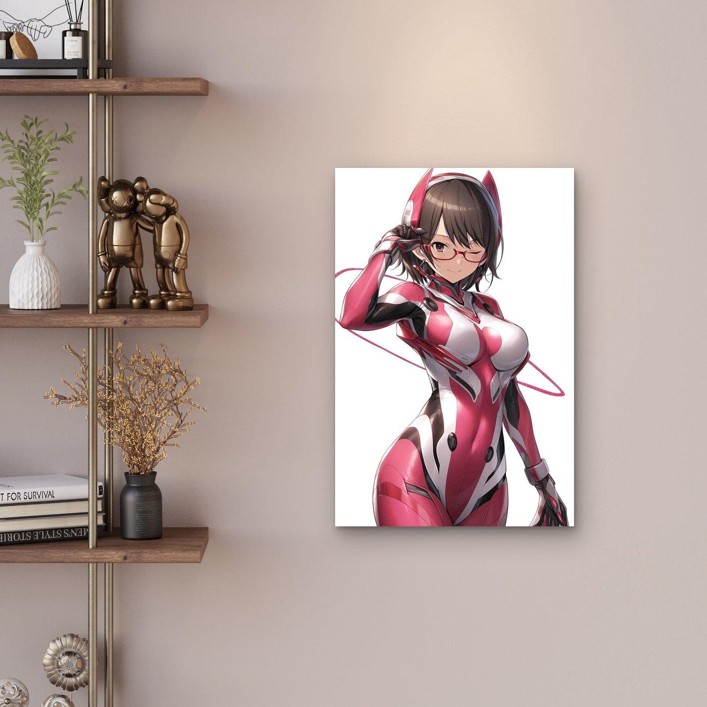 Mari Illustrious Makinami Metal Print Ready to Hang - Bella Home Decor