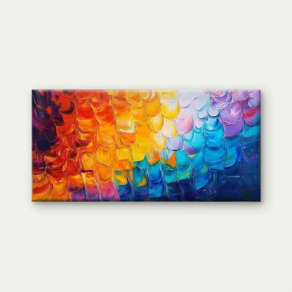 Textured Brushstroke Gradient Wall Art Canvas Office Home Room Framed 120x60cm