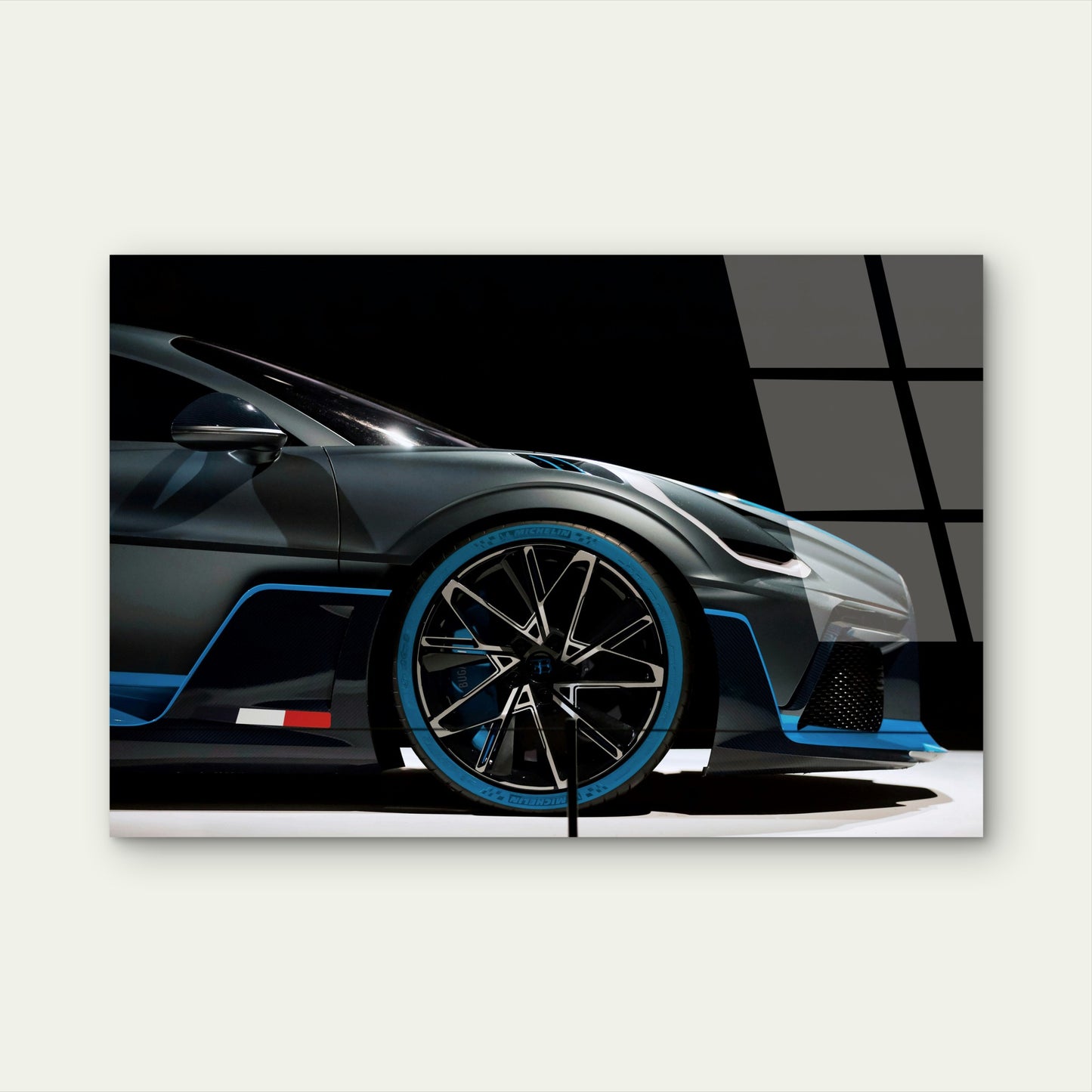 Bugatti Divo Supercar Sports Racing Acrylic Glass Printing Wall Art Australian Made Quality