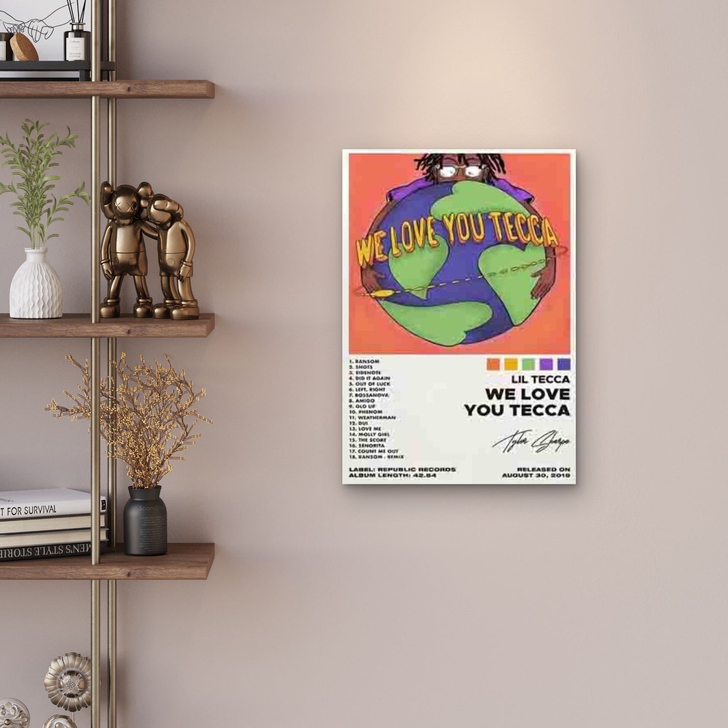 Lil Tecca We Love You Tecca Metal Print Ready to Hang - Bella Home Decor