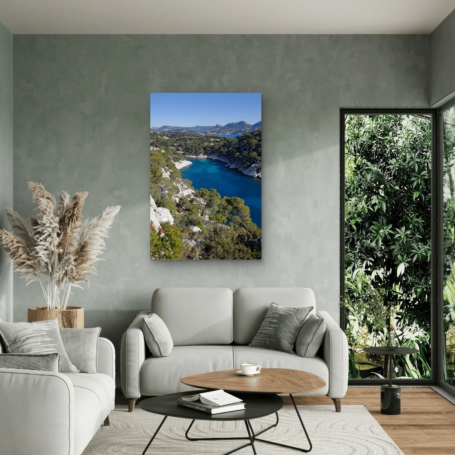Long Calanque 40x60cm Metal Print Ready to Hang