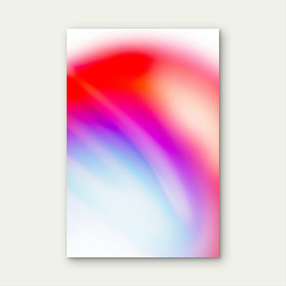 Abstract Vibrant Gradient Design 40x60cm Metal Print Ready to Hang