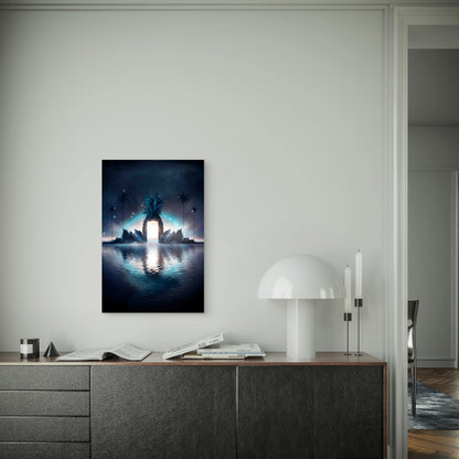Abstract Fantasy Background Night Landscape Metal Print Ready to Hang