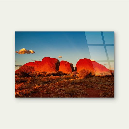Kata Tjuta The Olgas Red Rock Outback Acrylic Glass Printing Wall Art Australian Made Quality
