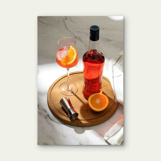 Delicious Italian Cocktail 40x60cm Metal Print Ready to Hang