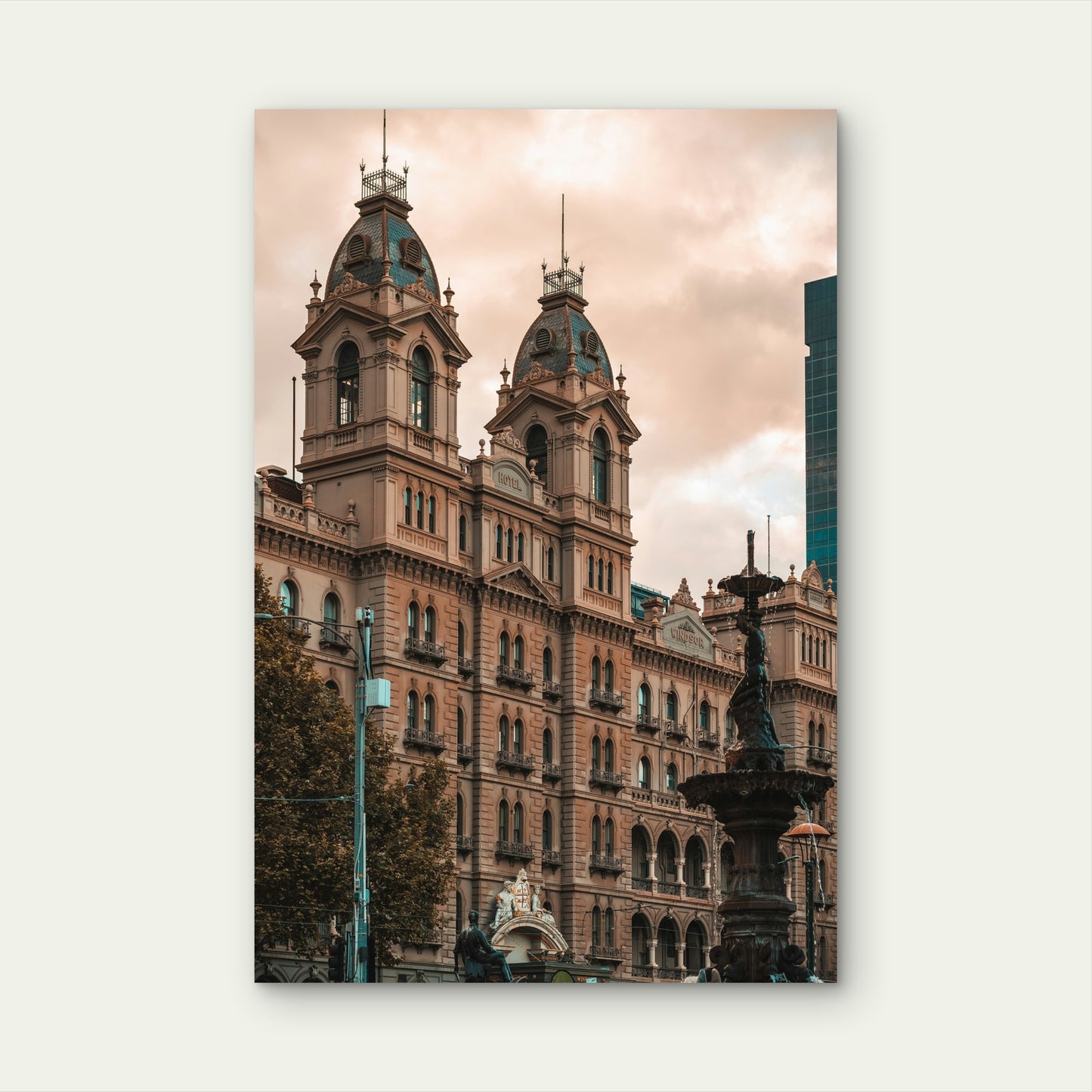 The Hotel Windsor In Melbourne Australia 60x90cm Metal Print Ready to Hang