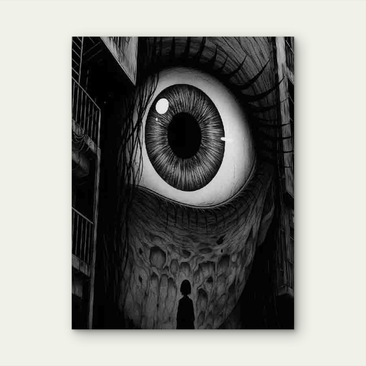 Featuring An Enormous Eye 40x60cm Metal Print Ready to Hang