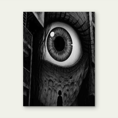 Featuring An Enormous Eye 40x60cm Metal Print Ready to Hang