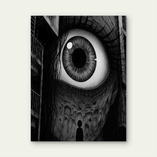 Featuring An Enormous Eye 40x60cm Metal Print Ready to Hang