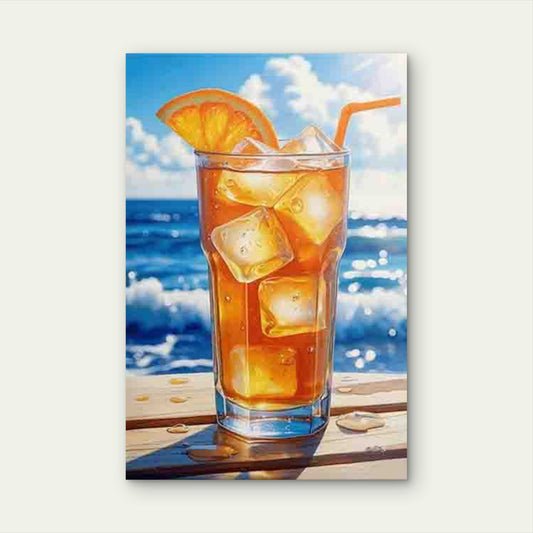 Cool Coastal Time Themed Metal Print Ready to Hang