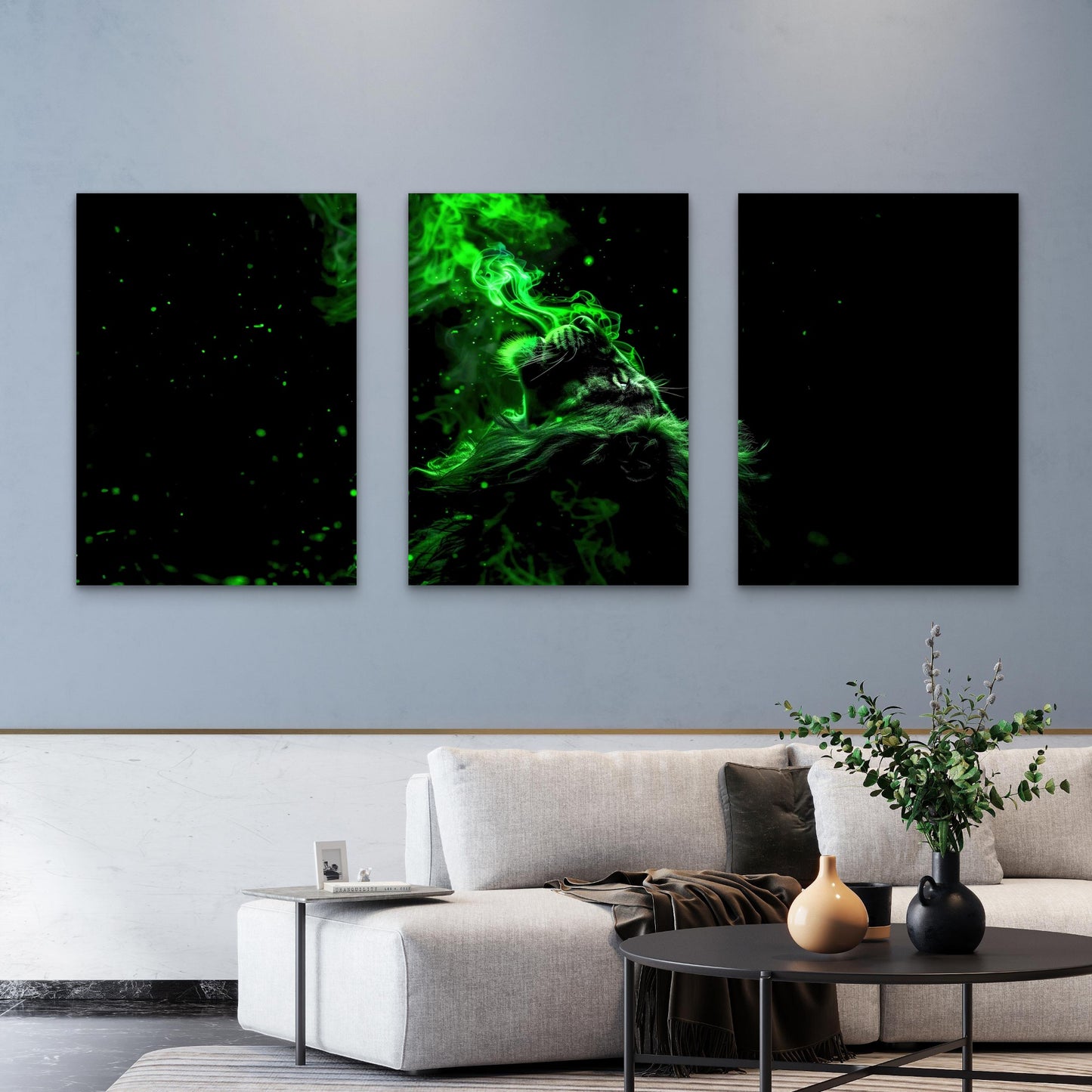 3pcs Ectoplasm Apex Predator Metal Print Ready to Hang Art