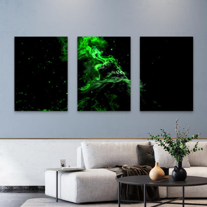 3pcs Ectoplasm Apex Predator Metal Print Ready to Hang Art