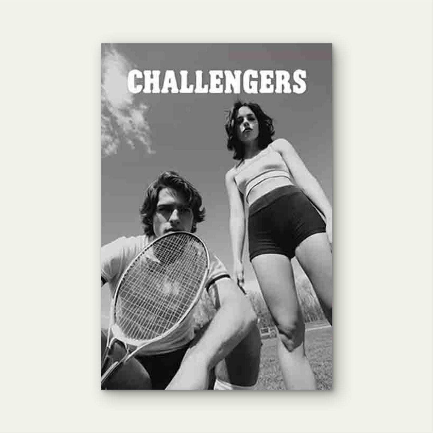 The Theme of Tennis Rivalry 60x90cm Metal Print Ready to Hang