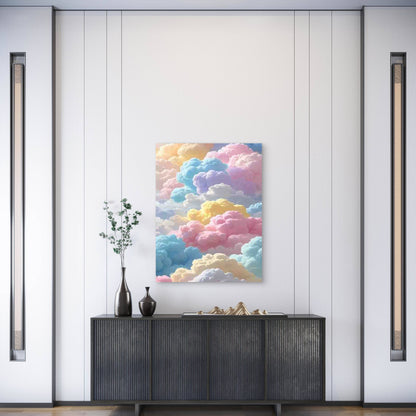 Colorful Clouds Metal Print Ready to Hang - Bella Home Decor