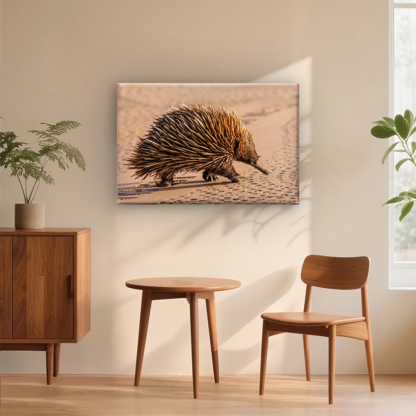 Wild Echidna Australia National Park Wall Art Decor 100% Australian Made