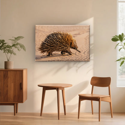 Wild Echidna Australia National Park Wall Art Decor 100% Australian Made