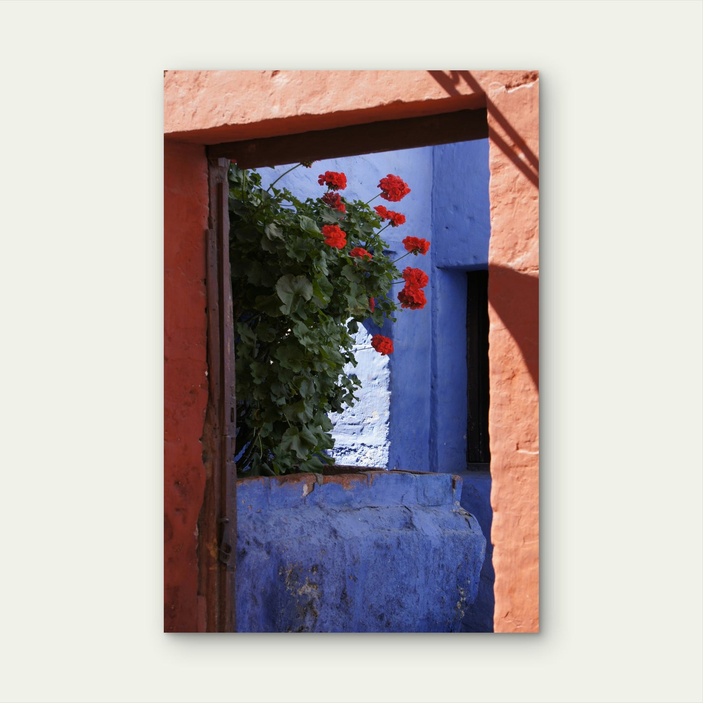 Vibrant Interior of Santa Catalina Monastery 40x60cm Metal Print Ready to Hang