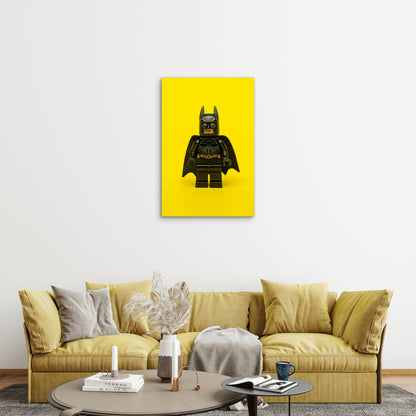LEGO DC Batman Minifigure 60x90cm Metal Print Ready to Hang