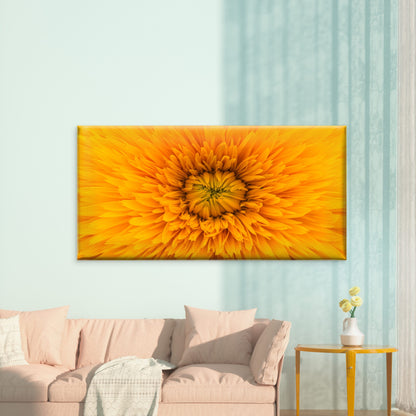 Vibrant Yellow Flower Bloom Wall Art Canvas Office Home Room Framed 120x60cm