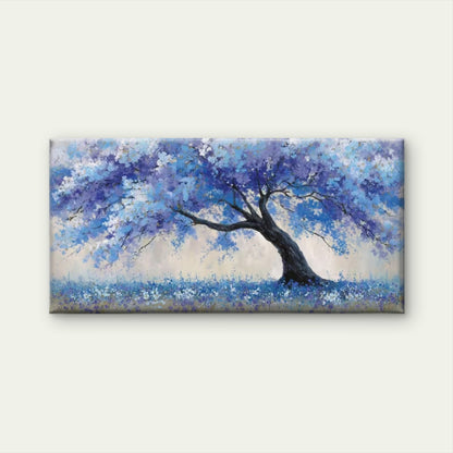 Featuring Purple Blossoms Wall Art Canvas Office Home Room Framed 120x60cm