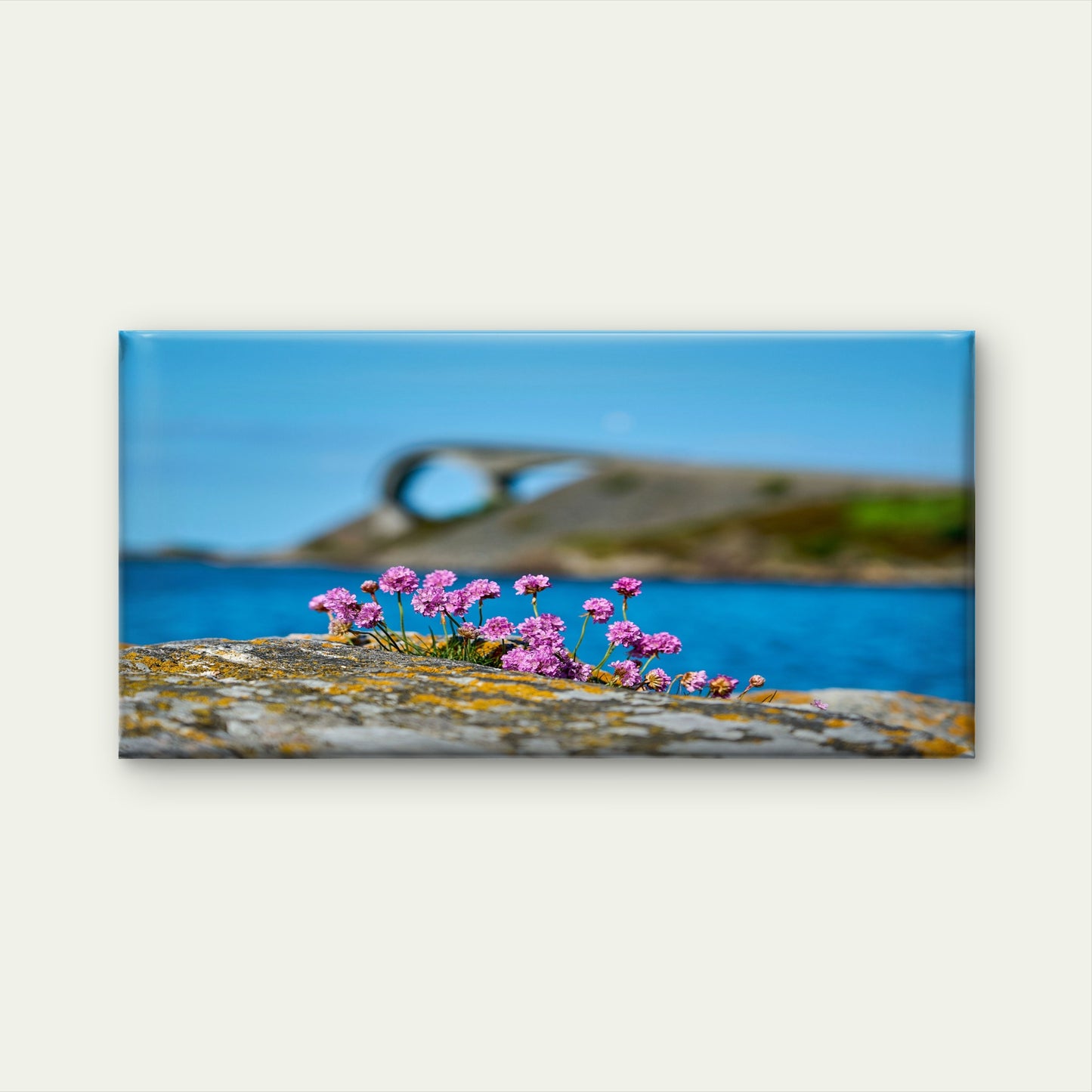 Norway's Atlantic Road View Wall Art Canvas Office Home Room Framed 120x60cm