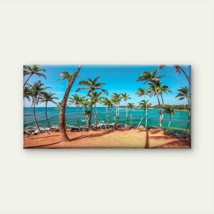 Coconut Tree Hill in Mirissa Wall Art Canvas Office Home Room Framed 120x60cm
