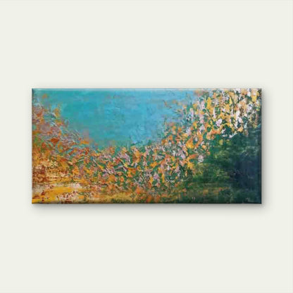 Abstract Colorful Textured Wall Art Canvas Office Home Room Framed 120x60cm - Bella Home Decor