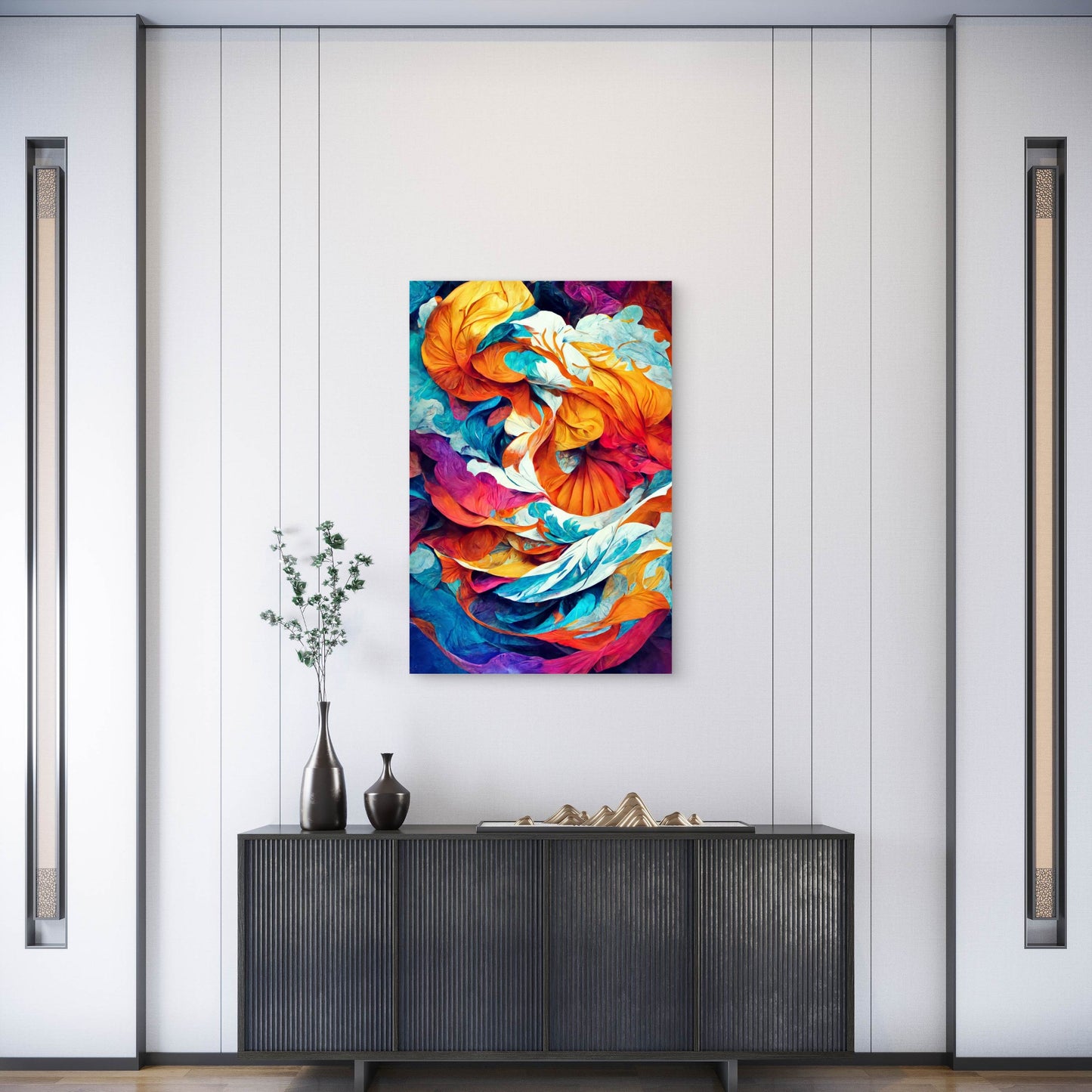 Abstract Colorful Background 60x90cm Metal Print Ready to Hang