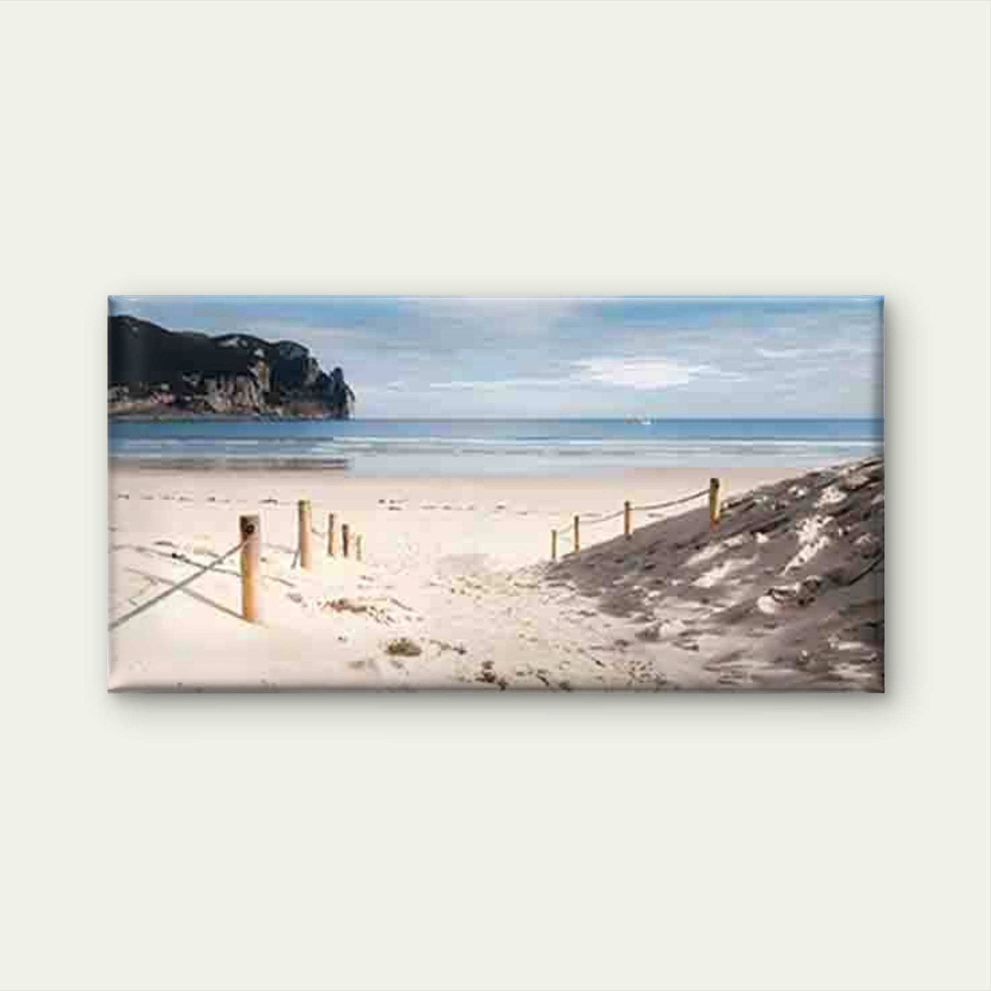 Seaside Scene with Sunny Beach Wall Art Canvas Office Home Room Framed 120x60cm - Bella Home Decor