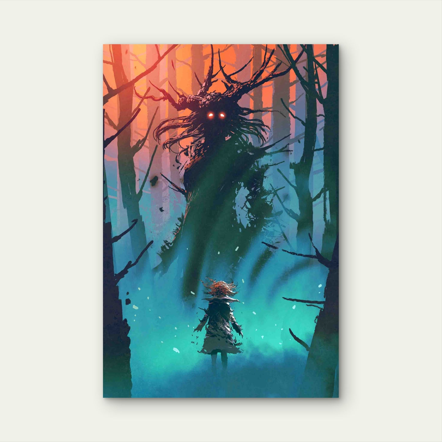 Witch of The Black Woods Metal Print Ready to Hang