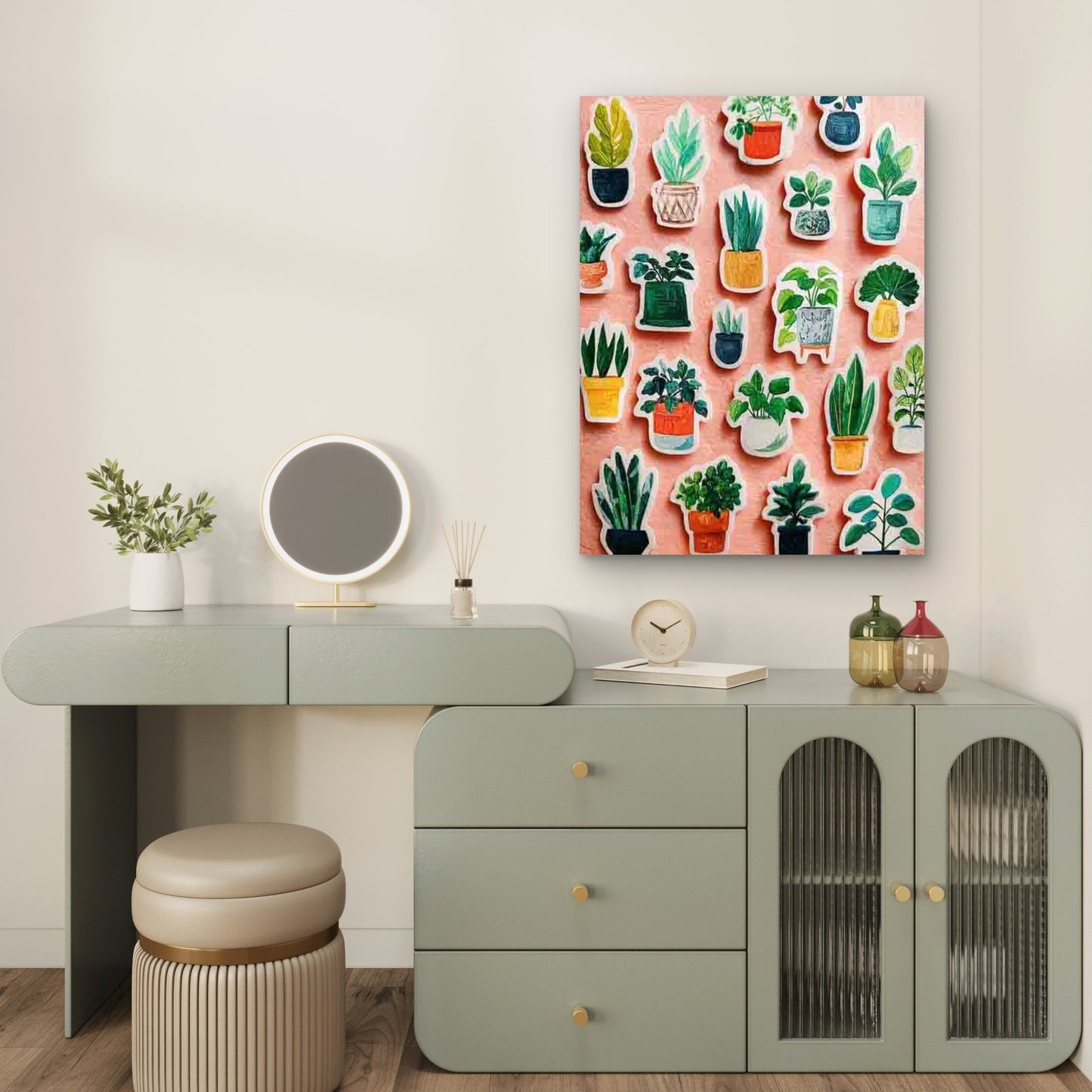 Plant Parent Sticker 60x90cm Metal Print Ready to Hang