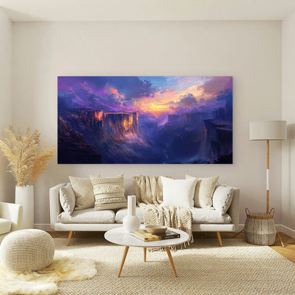 Featuring a Sunset Landscape Wall Art Canvas Office Home Room Framed 120x60cm - Bella Home Decor