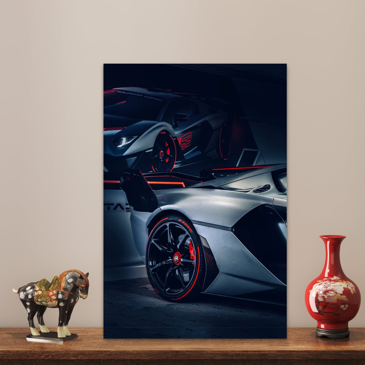 Lamborghini Aventador Essenza SCV12 Hypercar 40x60cm Metal Print Ready to Hang